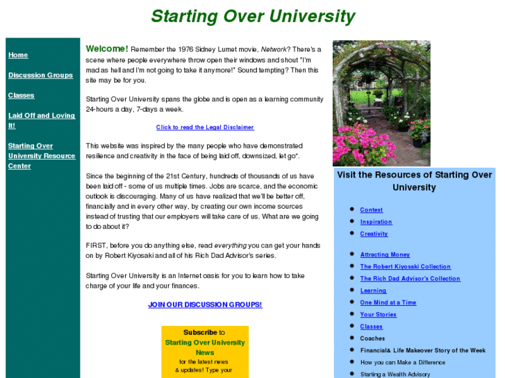 www.startingoveruniversity.com