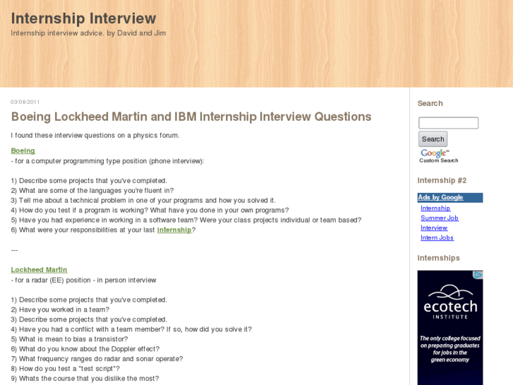 www.internship-interview.com