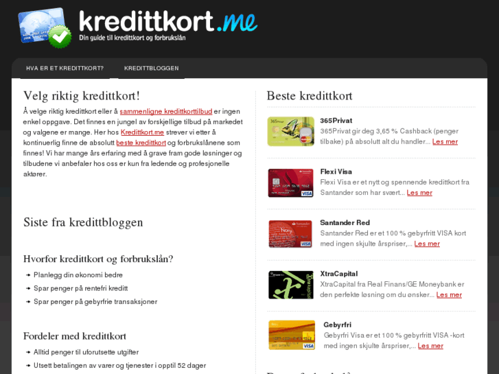 www.kredittkort.me