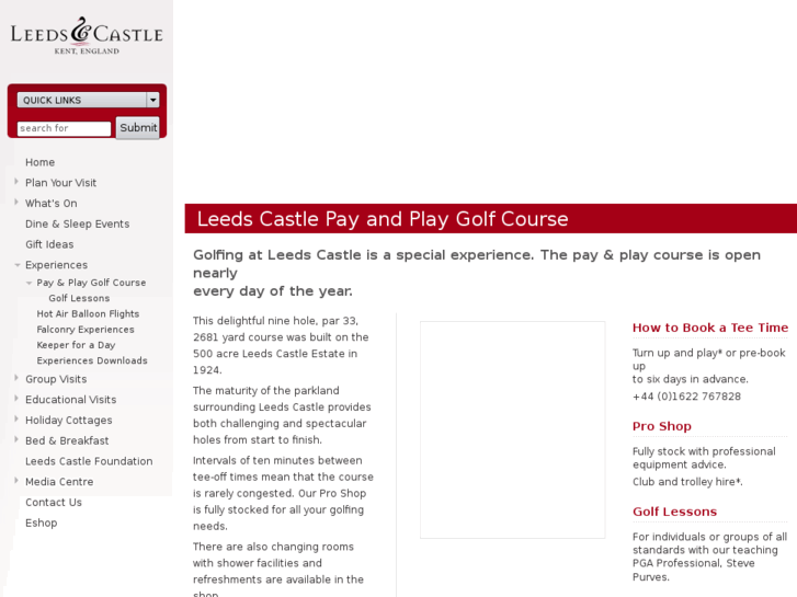 www.leedscastlegolf.com