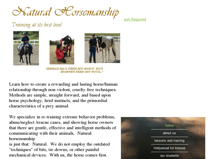 www.purelynaturalhorsemanship.com