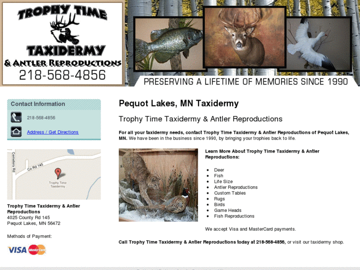 www.trophytimetaxidermy.net