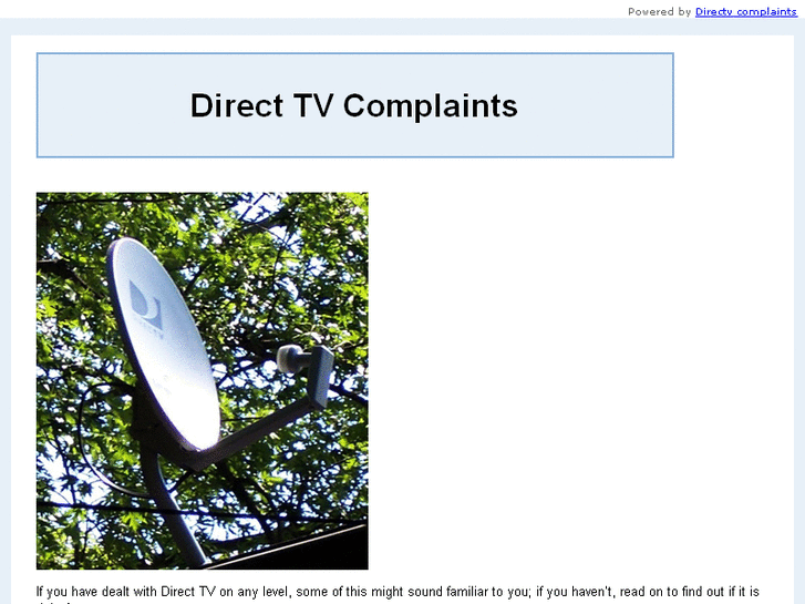 www.directtvcomplaints.com