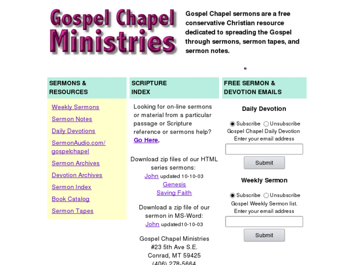 www.gospelchapel.com