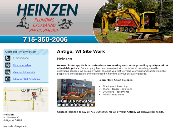 www.heinzenplumbingsepticandexcavating.com