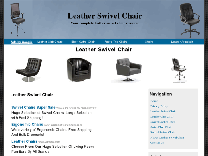 www.leatherswivelchair.net