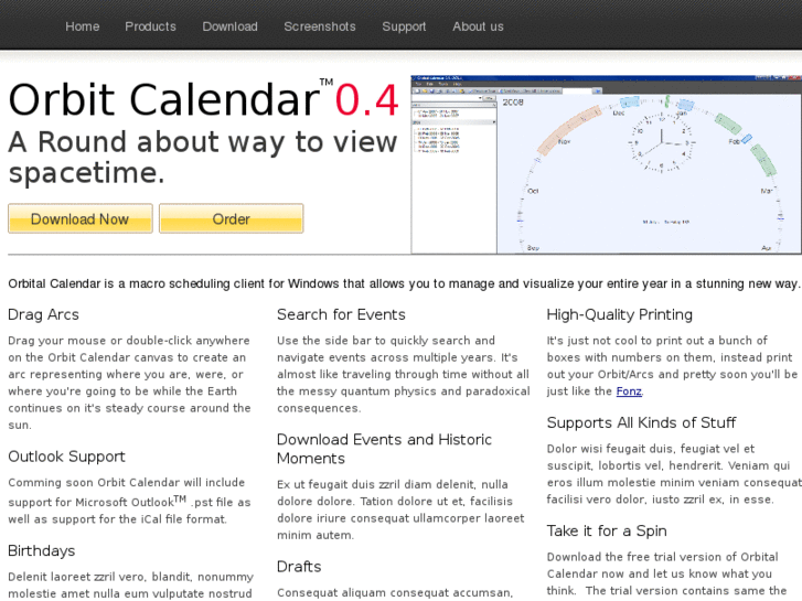 www.orbitalcalendar.com