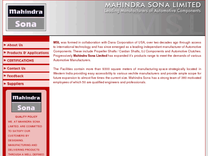 www.mahindrasona.com