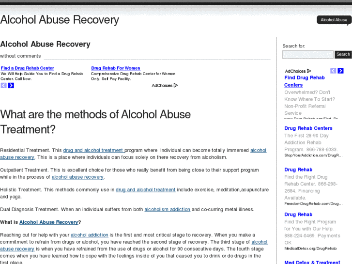 www.alcoholabuserecovery.org