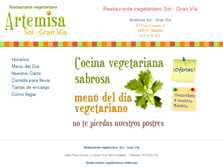 www.restaurantevegetarianogranvia.com