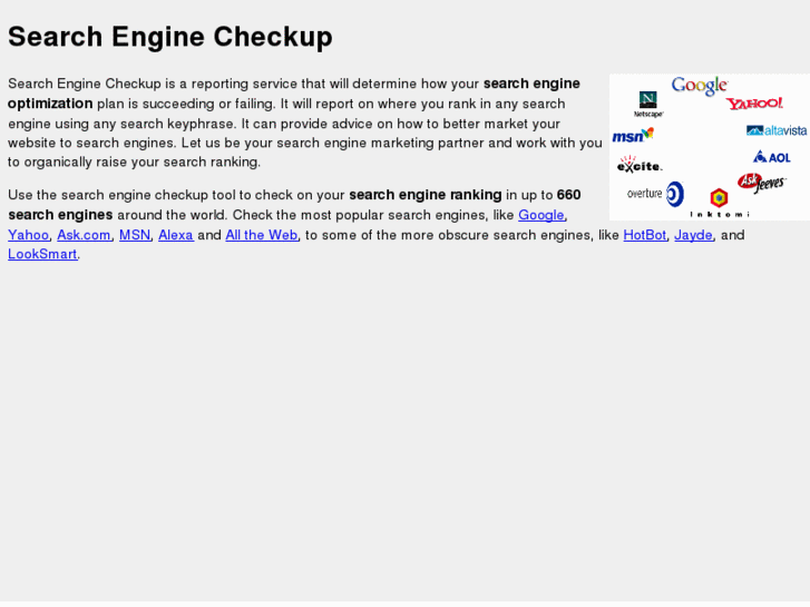 www.searchenginecheckup.com