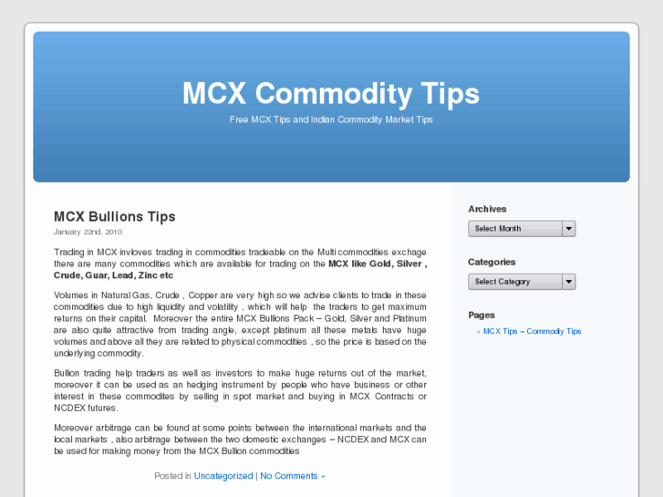 www.commoditytipsindia.com