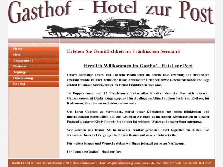 www.hotelzurpost-gunzenhausen.de