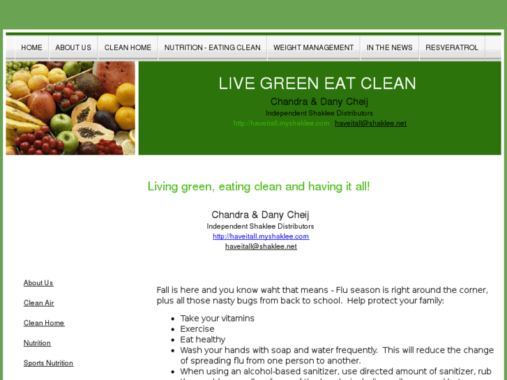 www.livegreeneatclean.com