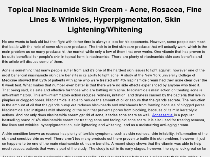 www.niacinamideskin.com