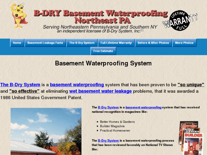 www.b-drybasementswaterproofingnepennsylvania.com