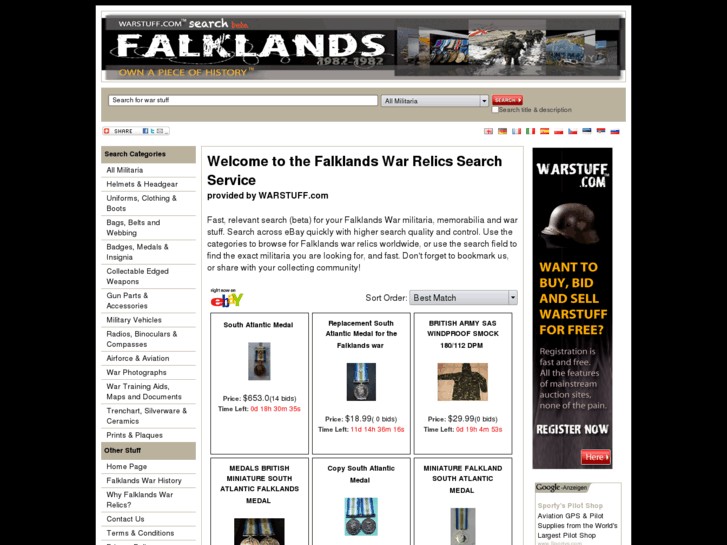 www.falklandswarstuff.com