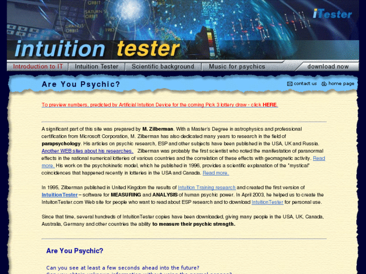 www.intuitiontester.com