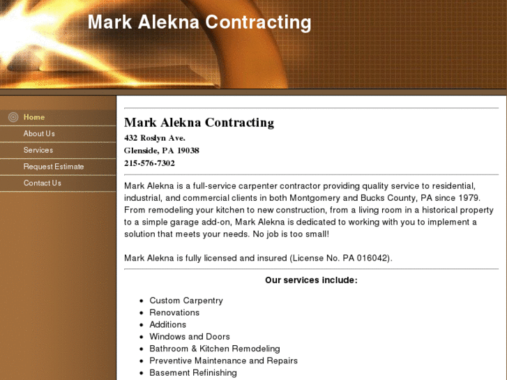 www.markaleknacontracting.com