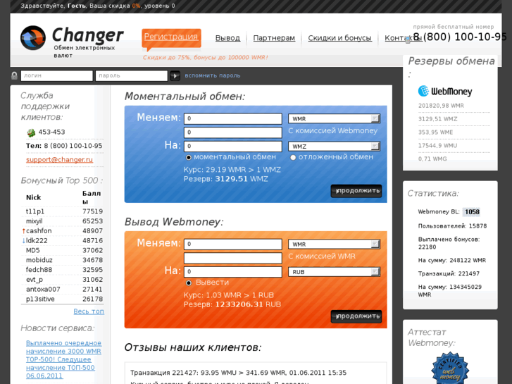 www.changer.ru