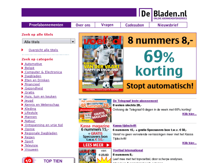 www.debladen.nl