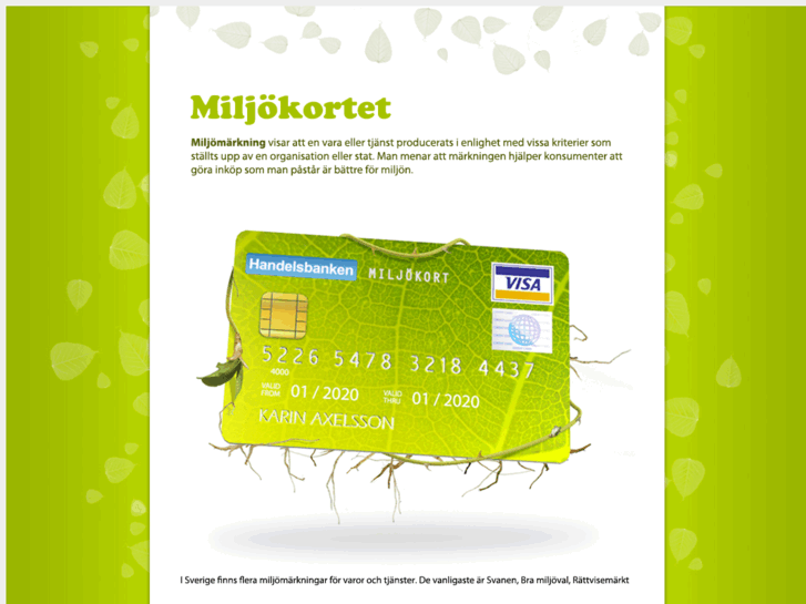 www.miljokortet.se