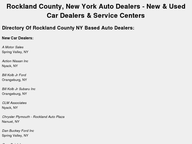 www.rocklandcountycardealers.com