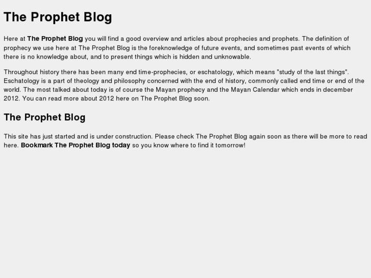 www.the-prophet-blog.com