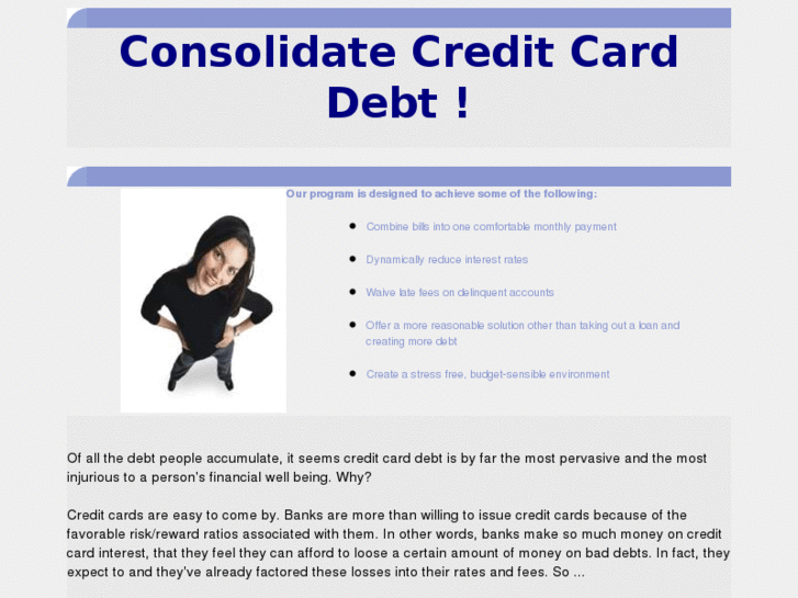 www.consolidatingcreditcards.com