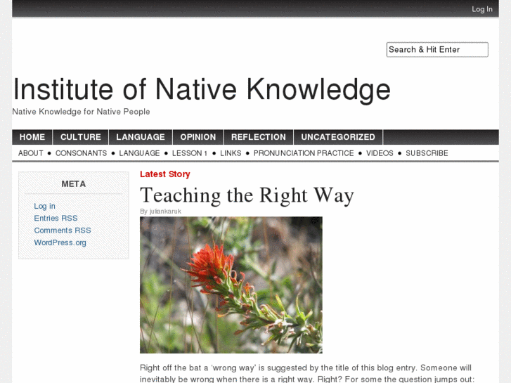 www.instituteofnativeknowledge.org