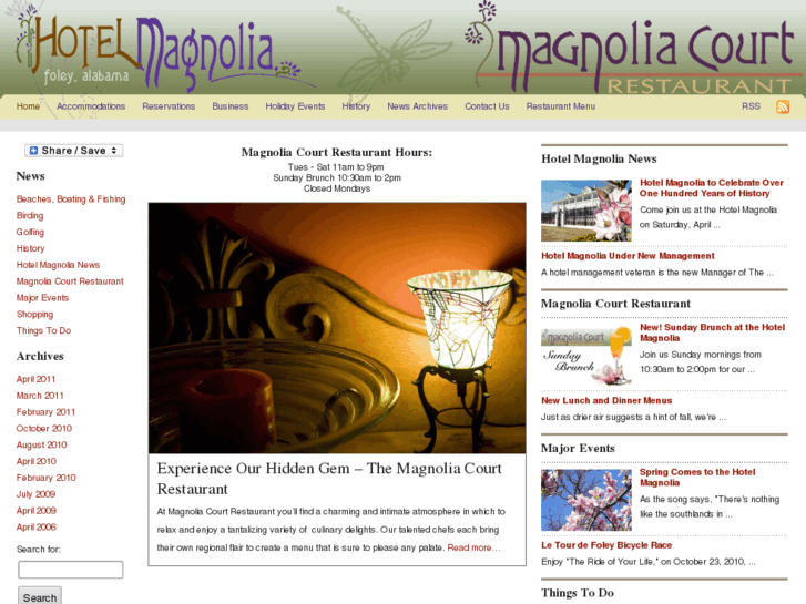 www.magnoliacourtrestaurant.com