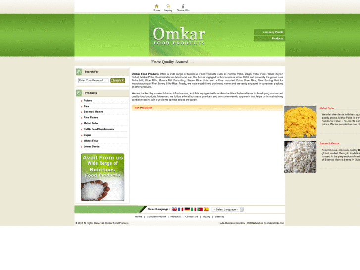 www.omkarfoodproducts.com