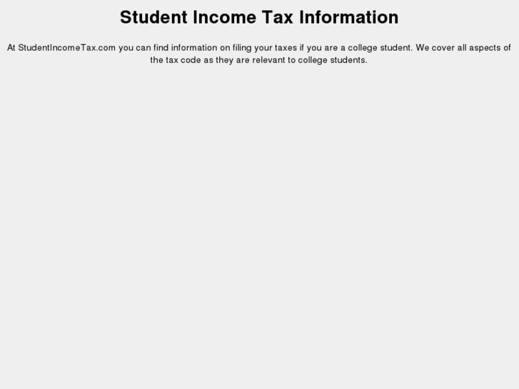 www.studentincometax.com
