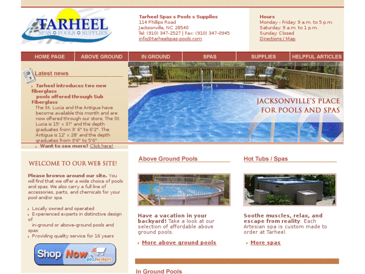 www.tarheelspas-pools.com