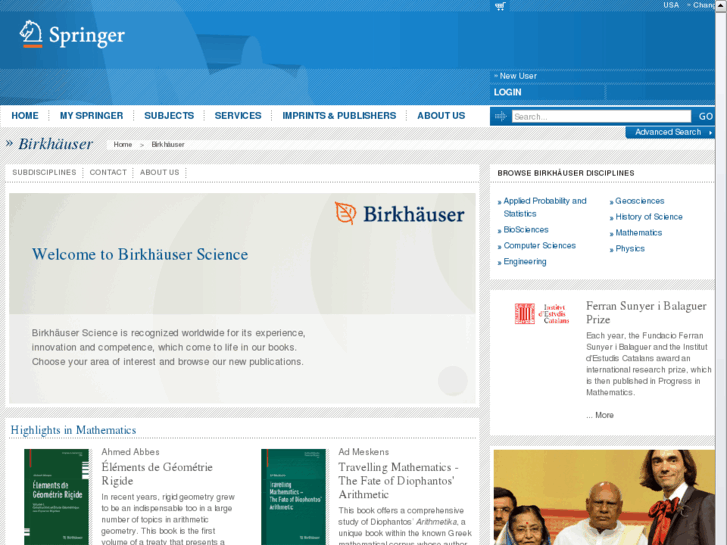 www.birkhauserscience.net