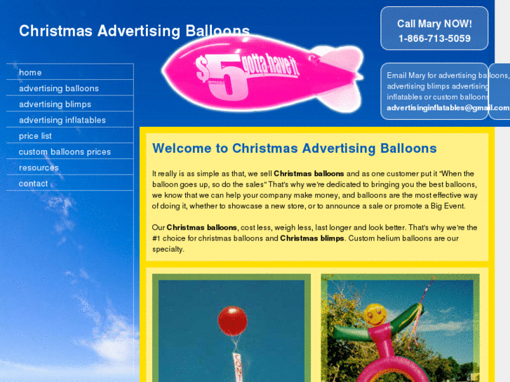 www.christmasadvertisingballoons.com