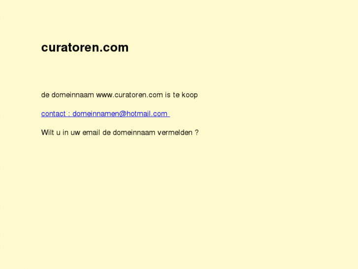 www.curatoren.com