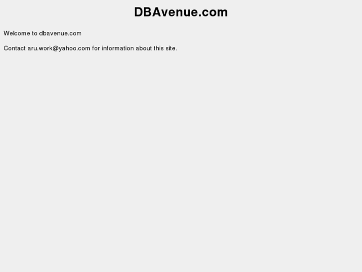 www.dbavenue.com