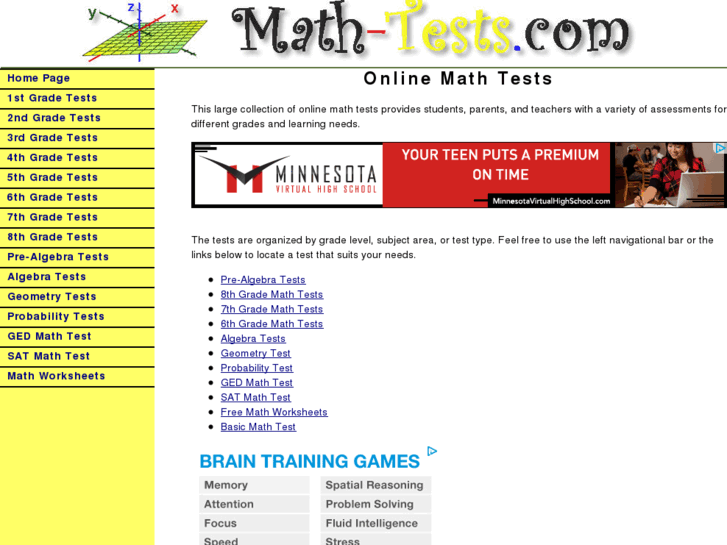 www.math-tests.com