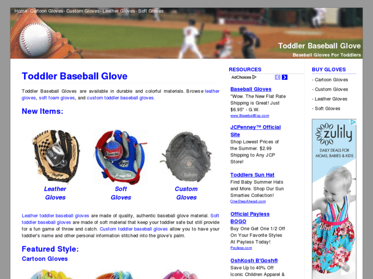 www.toddlerbaseballglove.com