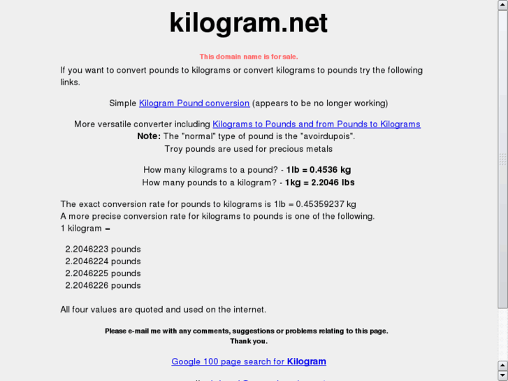 www.kilogram.net