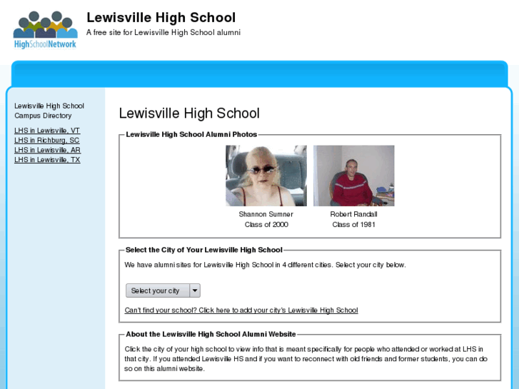 www.lewisvillehighschoolalumni.com