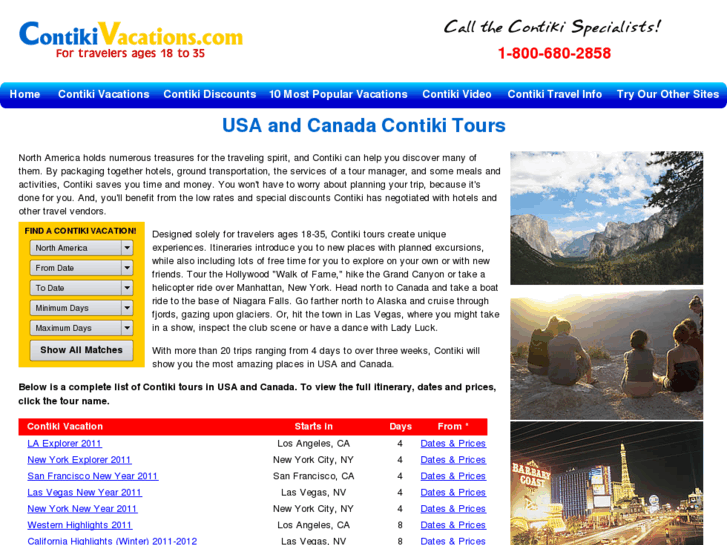 www.usaandcanadacontikitours.com