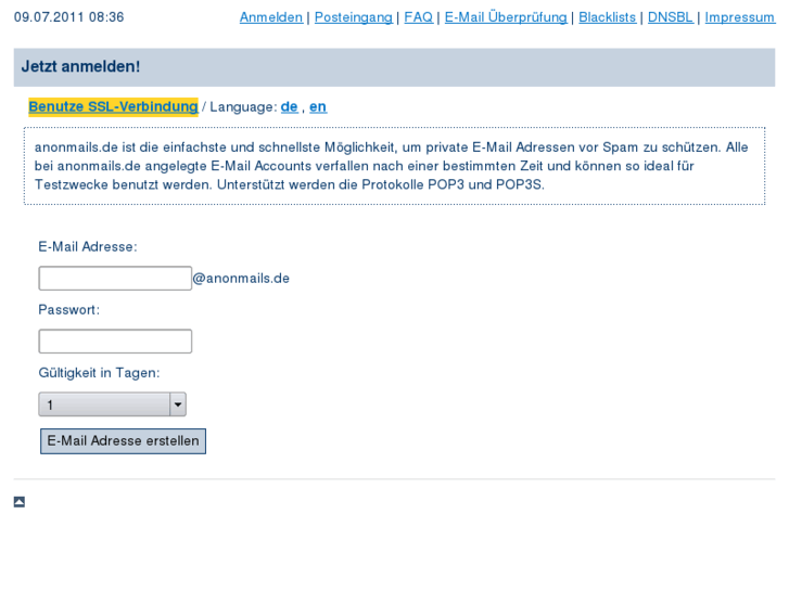 www.anonmails.de