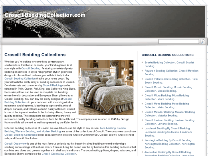 www.croscillbeddingcollection.com