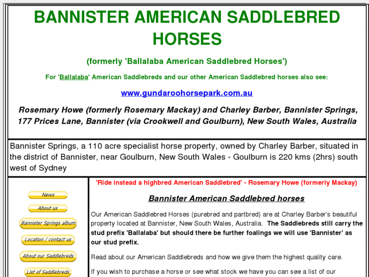 www.bannisteramericansaddlebreds.com.au