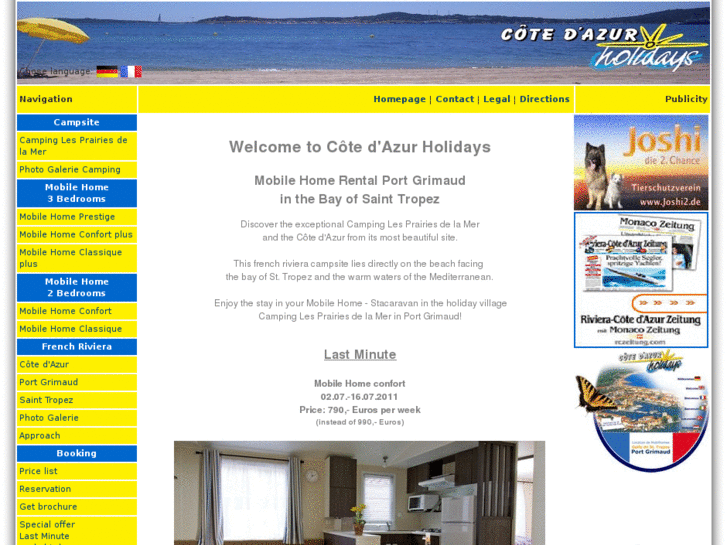 www.cotedazur-holidays.com