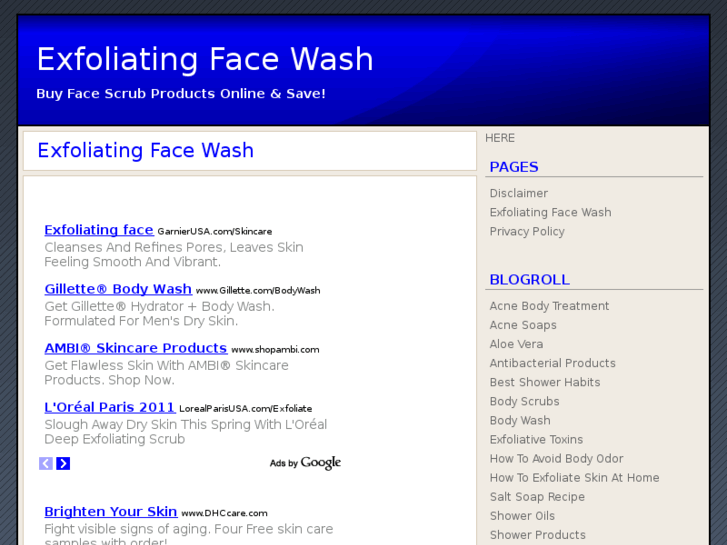 www.exfoliatingfacewash.com