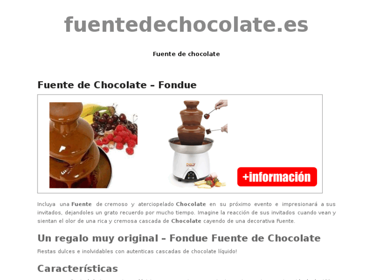 www.fuentedechocolate.es