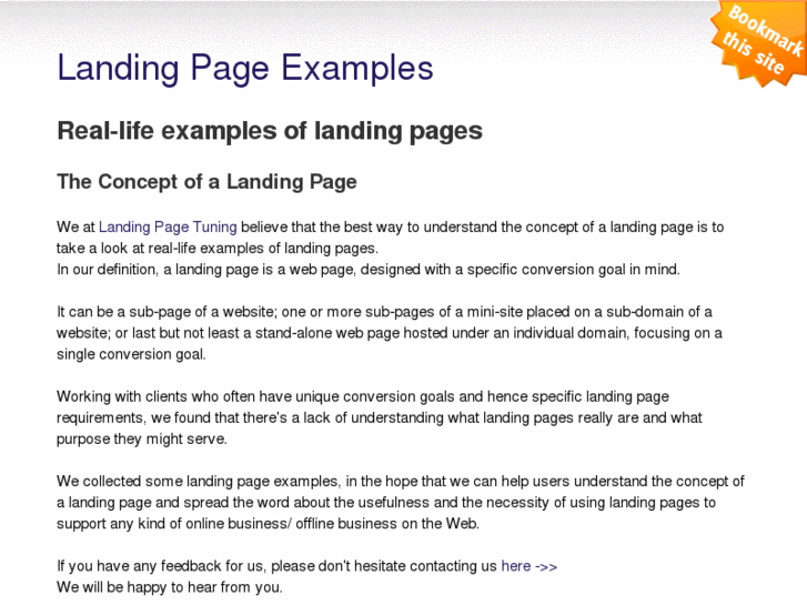 www.landingpageexamples.net